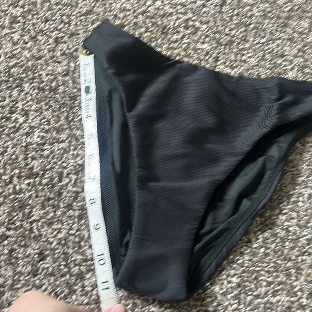 NWT J. Crew Ribbed Black Bikini Swim Bottoms Only XS - Picture 11 of 13